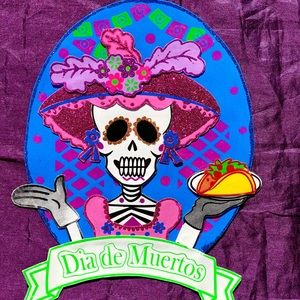 SUGAR SKULL  DÍA DE MUERTOS FOAM DECORED